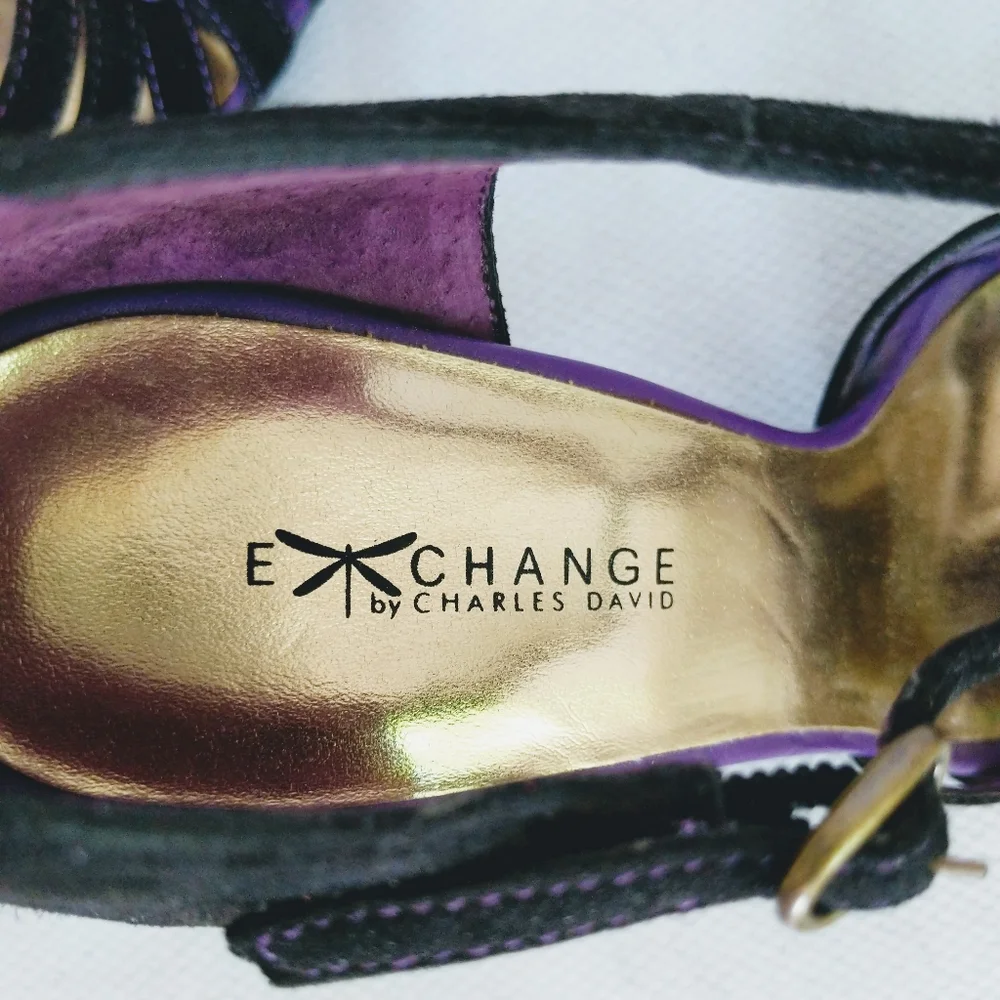 Exchange by Charles David Suede Strappy Sandals Size 7